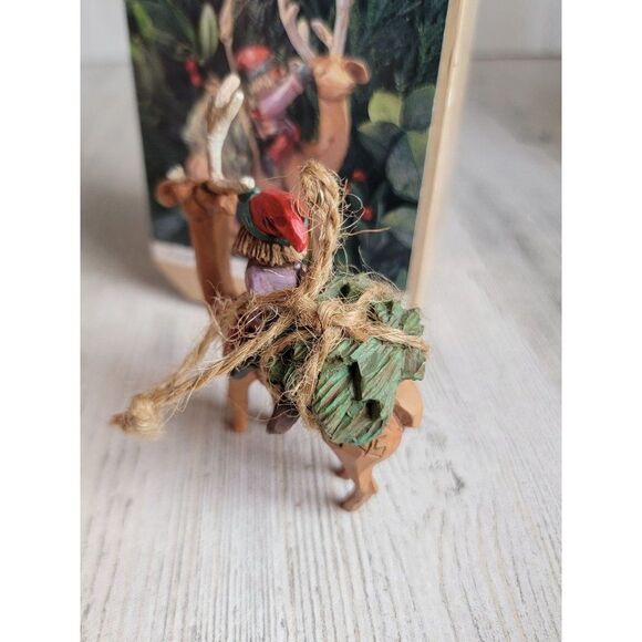 Hallmark AS IS folk art home from the woods ornament Xmas 1995 - Picture 7 of 8